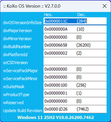 KoXo OS Version KoXo OS Version